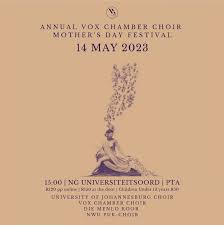 Express your gratitude by treating your mom to the Vox Chamber Choir Mother's Day Concert 14 May 2023